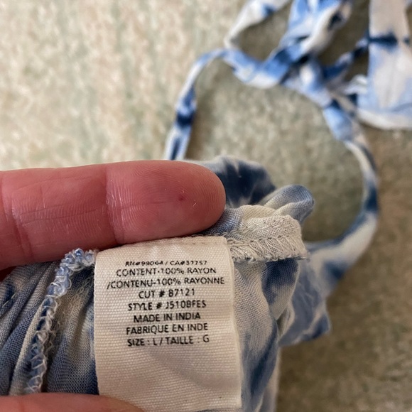 Blue tie die billabong halter - Picture 4 of 4